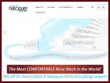 Tablet Screenshot of nasopure.com